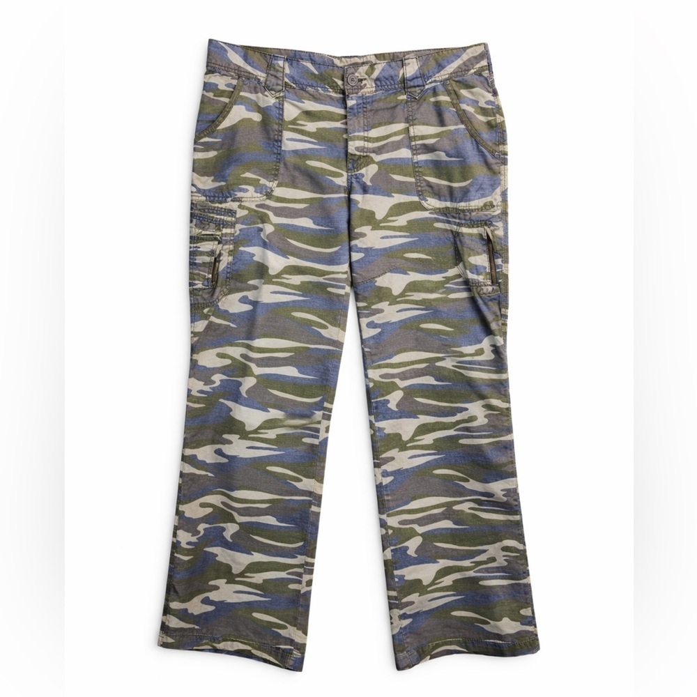 Cabela's Womens Bayou Camo Cargo Pants Size 16 Ripstop Gorpcore Tactical Street